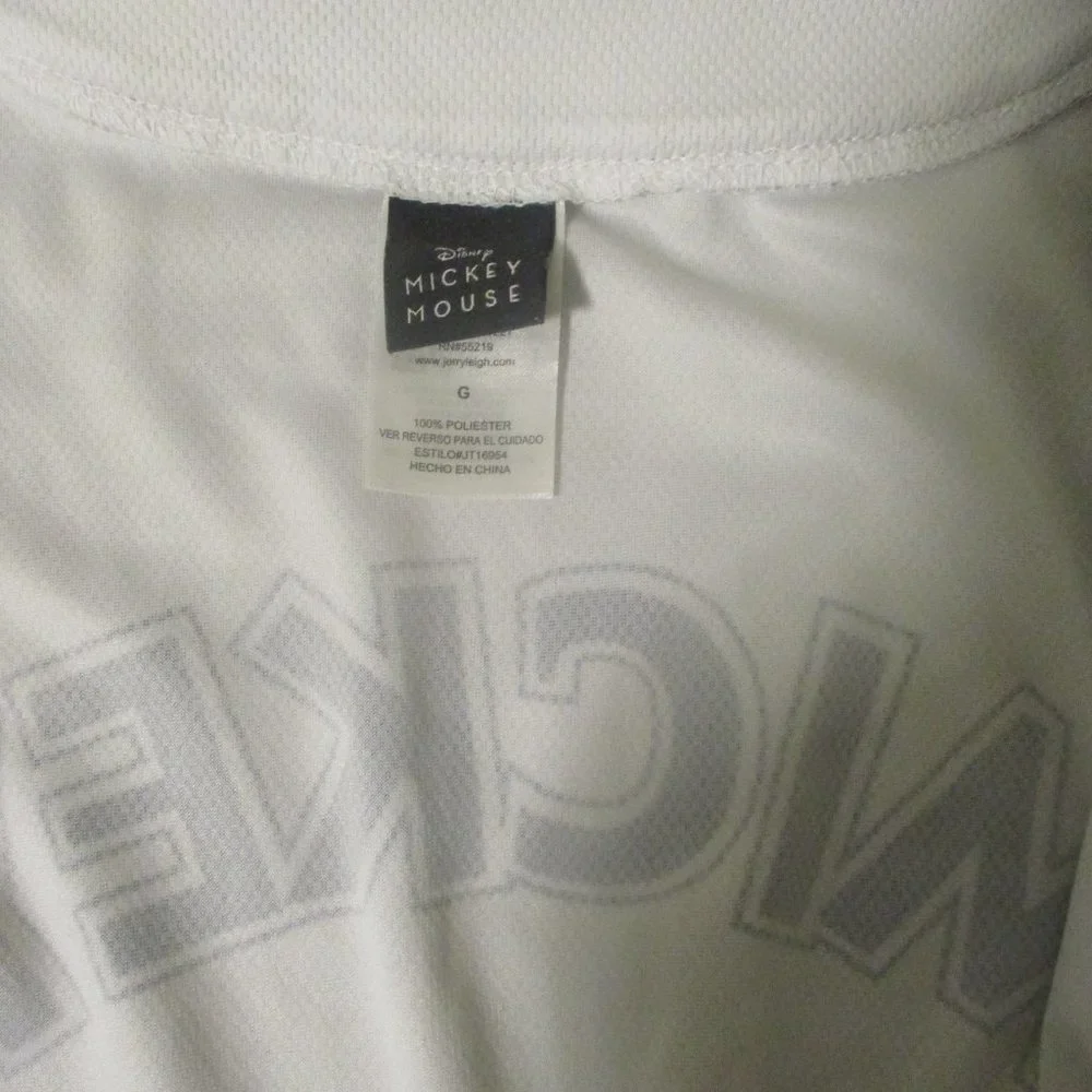 Disney Mickey Mouse Large White Black Red Short Sleeves (Probably Unisex) Top - Picture 14 of 14